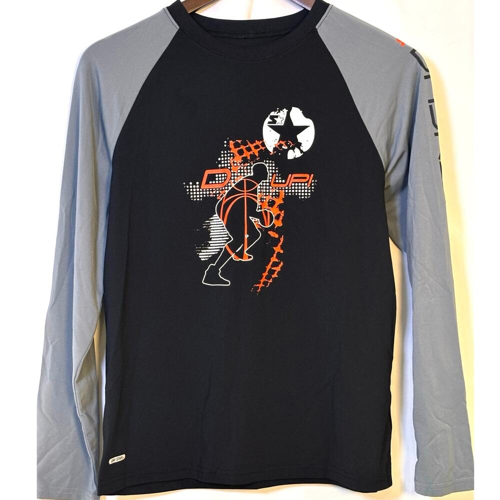 Boys XL Starter Basketball Long Sleeve Shirt D-UP Tee NICE! Back to School!